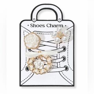 NWT CHANEL INSPIRED CAMILLA PEARL SHOE CHARMS